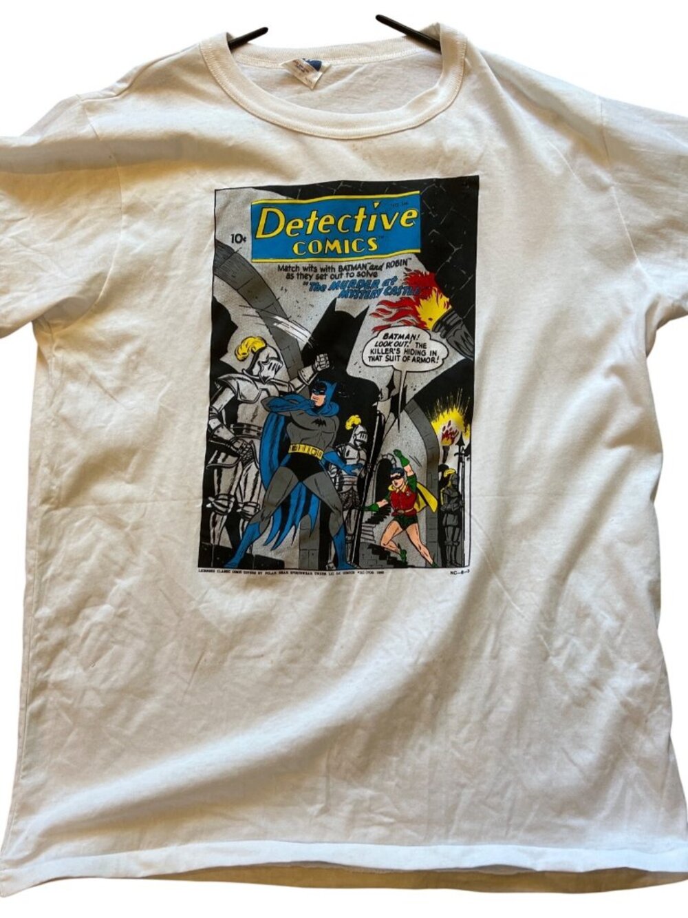 Batman Detective Comics 246 Mystery Castle Robin white XL NWOT T Shirt 1980s vin